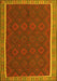 Oriental Yellow Traditional Rug, con2248yw