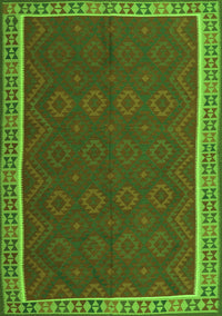 Oriental Green Traditional Rug, con2248grn