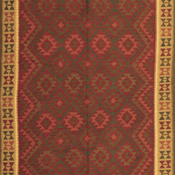 Machine Washable Oriental Brown Traditional Rug, wshcon2248brn