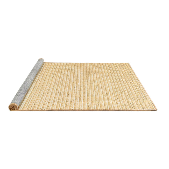 Sideview of Machine Washable Solid Brown Modern Rug, wshcon2249brn