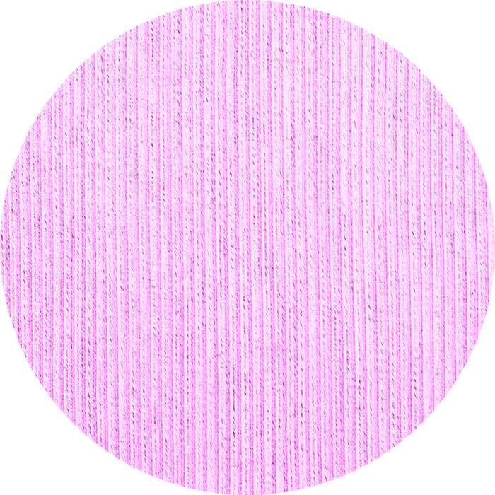 Round Solid Pink Modern Rug, con2249pnk