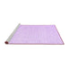 Sideview of Machine Washable Solid Purple Modern Area Rugs, wshcon2249pur