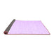 Sideview of Solid Purple Modern Rug, con2249pur