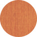 Round Abstract Brown Contemporary Rug, con224brn