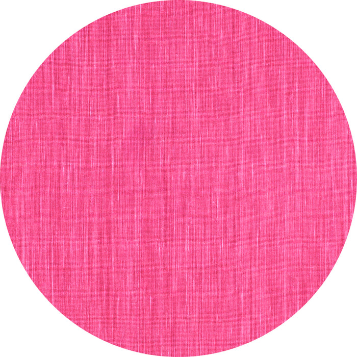 Round Abstract Pink Contemporary Rug, con224pnk