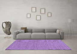 Machine Washable Abstract Blue Contemporary Rug in a Living Room, wshcon224blu