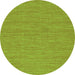 Square Abstract Green Contemporary Rug, con224grn