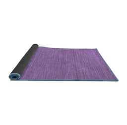 Sideview of Abstract Blue Contemporary Rug, con224blu