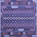 Square Machine Washable Oriental Blue Traditional Rug, wshcon2250blu