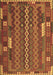 Machine Washable Oriental Brown Traditional Rug, wshcon2250brn