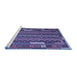 Sideview of Machine Washable Oriental Blue Traditional Rug, wshcon2250blu