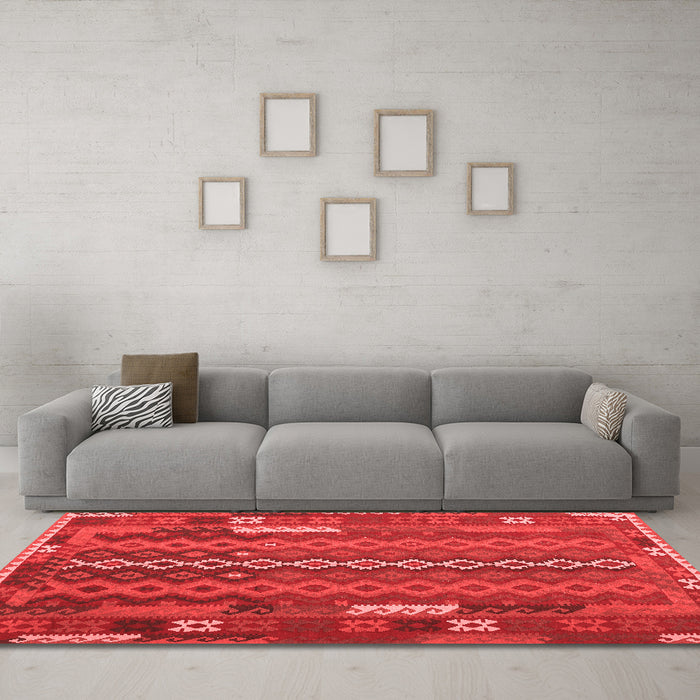 Traditional Red Washable Rugs