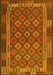 Machine Washable Oriental Yellow Traditional Rug, wshcon2251yw