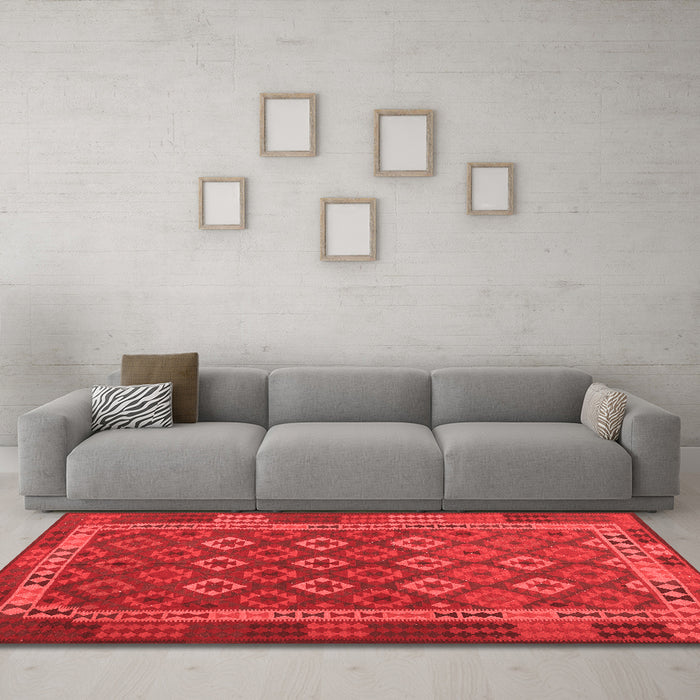 Traditional Red Washable Rugs