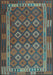 Oriental Light Blue Traditional Rug, con2251lblu