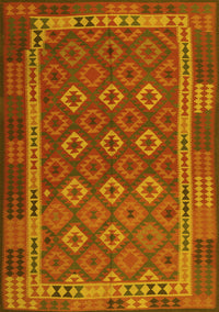 Oriental Yellow Traditional Rug, con2251yw