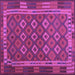 Square Oriental Purple Traditional Rug, con2251pur