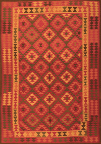 Oriental Orange Traditional Rug, con2251org