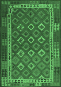 Oriental Emerald Green Traditional Rug, con2251emgrn