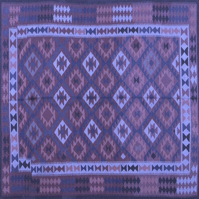 Square Oriental Blue Traditional Rug, con2251blu