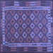 Square Oriental Blue Traditional Rug, con2251blu