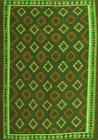 Oriental Green Traditional Rug, con2252grn