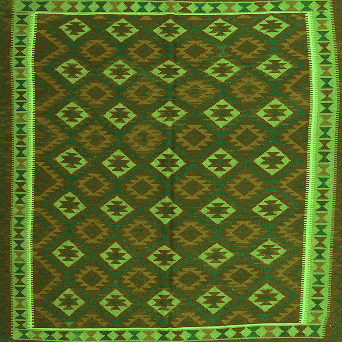 Serging Thickness of Oriental Green Traditional Rug, con2252grn