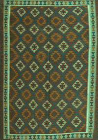 Oriental Turquoise Traditional Rug, con2252turq