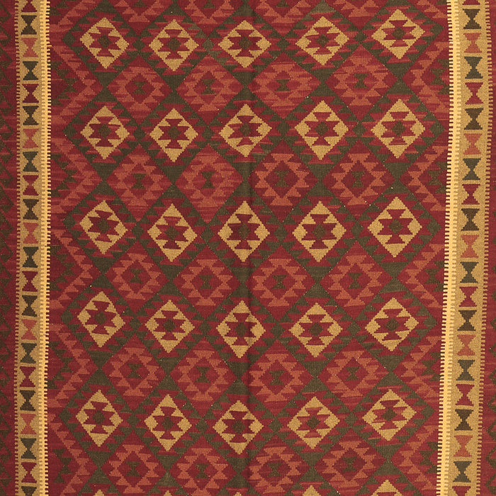 Machine Washable Oriental Brown Traditional Rug, wshcon2252brn