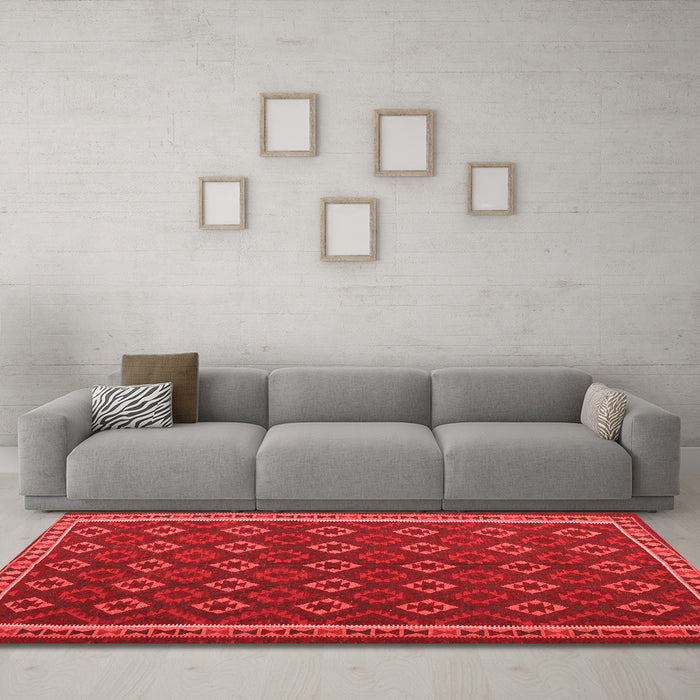 Traditional Red Washable Rugs