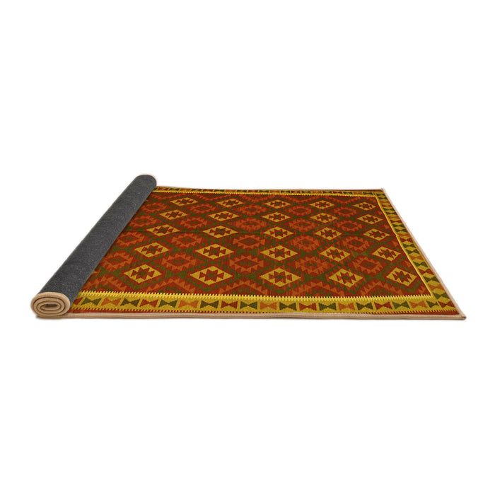 Sideview of Oriental Yellow Traditional Rug, con2252yw