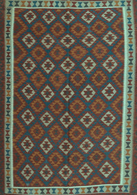 Oriental Light Blue Traditional Rug, con2252lblu