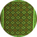 Square Oriental Green Traditional Rug, con2252grn