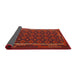 Thickness of Contemporary Dark Sienna Brown Oriental Rug, con2253