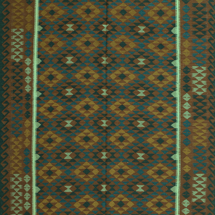 Machine Washable Oriental Turquoise Traditional Area Rugs, wshcon2253turq