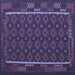 Square Machine Washable Oriental Blue Traditional Rug, wshcon2253blu