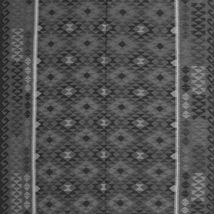 Serging Thickness of Machine Washable Oriental Gray Traditional Rug, wshcon2253gry