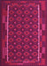 Machine Washable Oriental Pink Traditional Rug, wshcon2253pnk