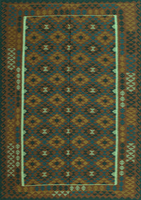 Oriental Turquoise Traditional Rug, con2253turq