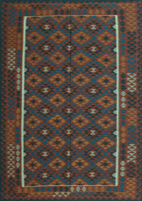 Oriental Light Blue Traditional Rug, con2253lblu