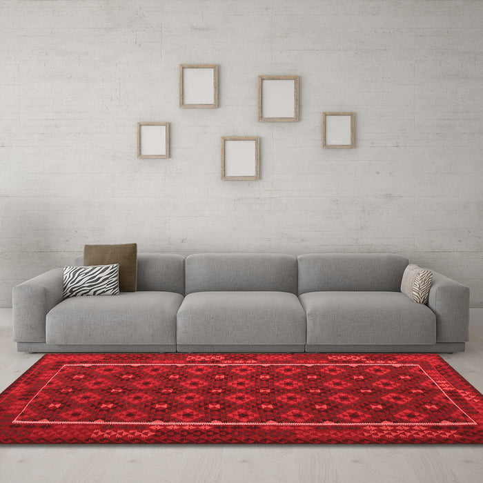 Traditional Red Washable Rugs