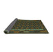 Sideview of Oriental Turquoise Traditional Rug, con2253turq