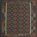 Square Oriental Light Blue Traditional Rug, con2253lblu