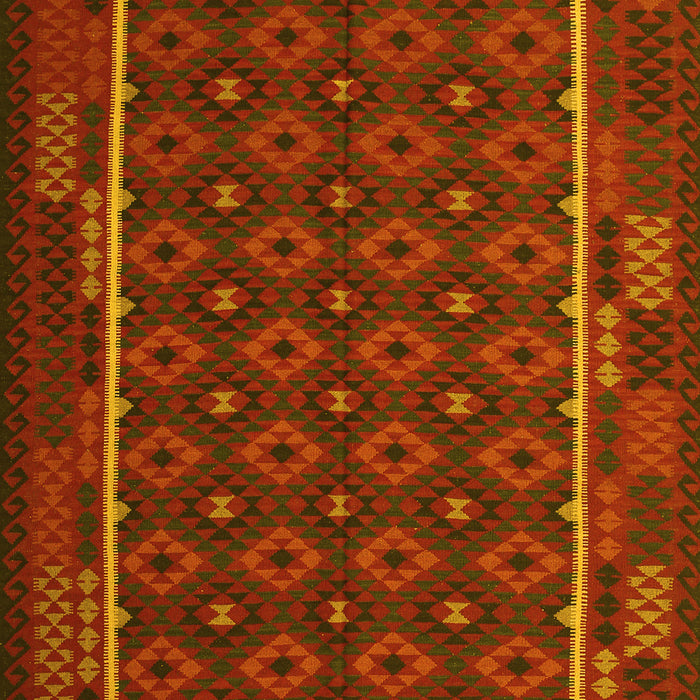 Oriental Yellow Traditional Rug, con2253yw