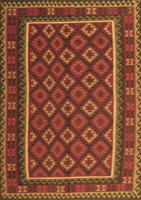 Oriental Brown Traditional Rug, con2254brn