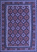 Machine Washable Oriental Blue Traditional Rug, wshcon2254blu