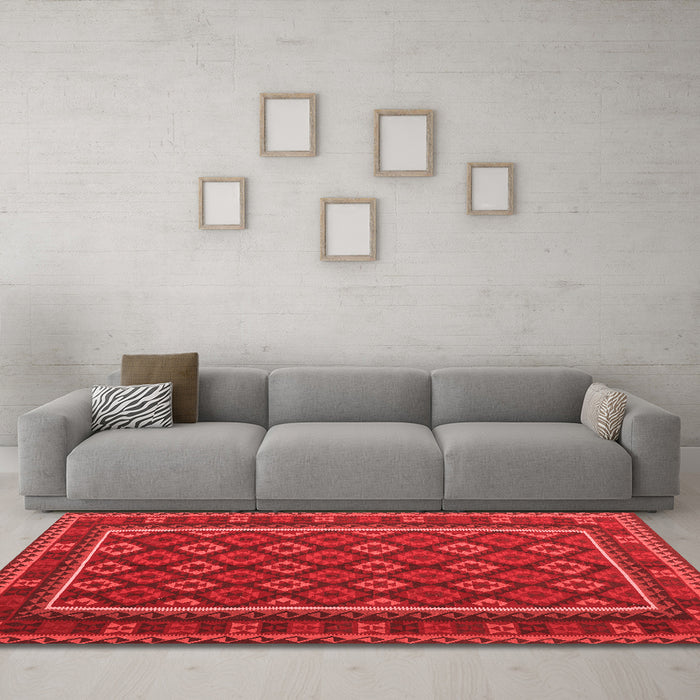 Traditional Red Washable Rugs