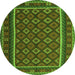 Machine Washable Oriental Green Traditional Area Rugs, wshcon2254grn