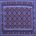 Square Oriental Blue Traditional Rug, con2254blu