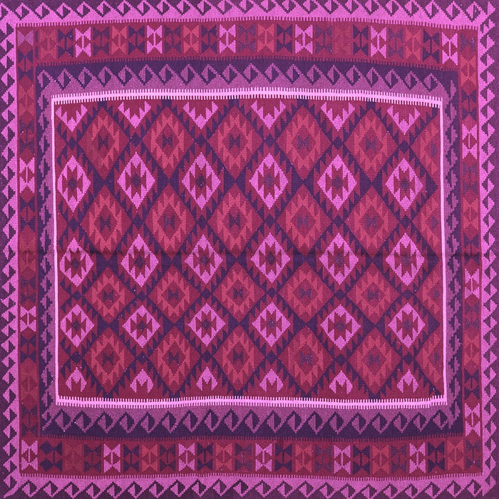 Square Oriental Purple Traditional Rug, con2254pur